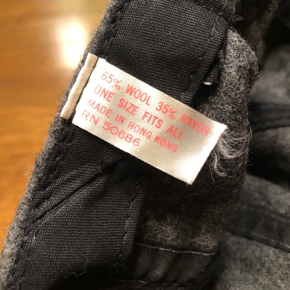 Vintage Wool Rayon Gray and Tan Hat Cap - Picture 8 of 8